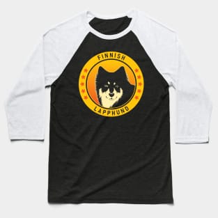 Finnish Lapphund Dog Portrait Baseball T-Shirt